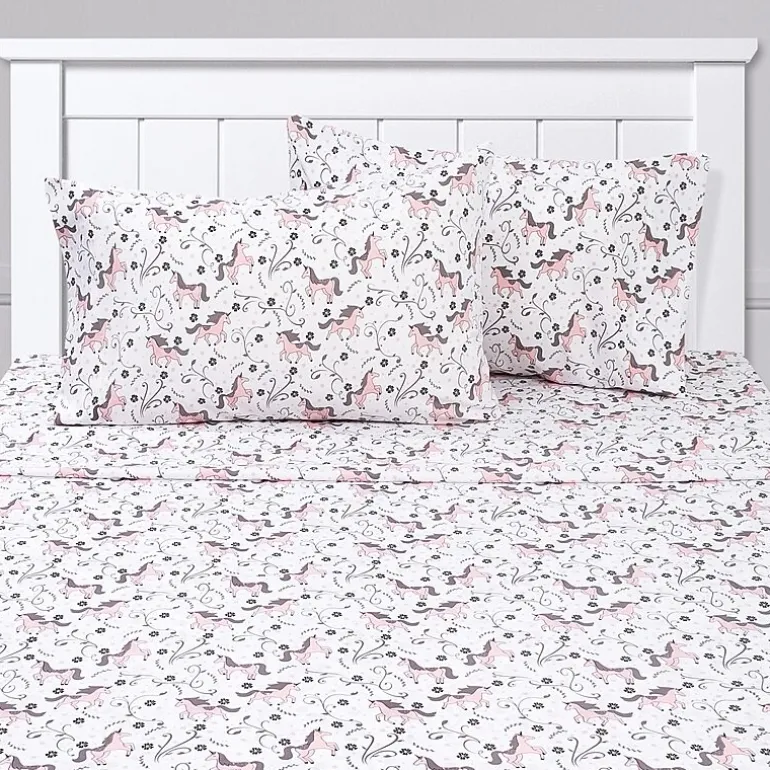 Sweet Home Collection™ Unicorns Microfiber Wrinkle Resistant Kids Sheet Set