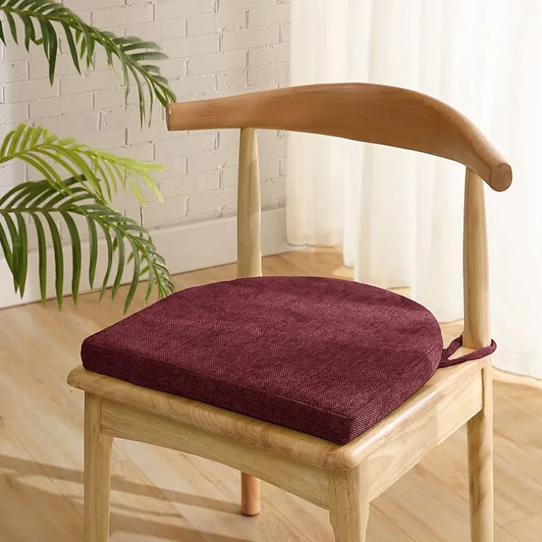 Sweet Home Collection™ U-Shape High Density Memory Foam Chair Pads with Ties