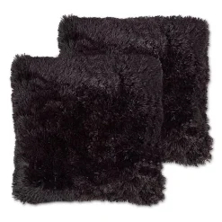 Sweet Home Collection™ Very Soft & Comfy Plush Long Faux Fur 18" x 18" Throw Pillows 2 Pack