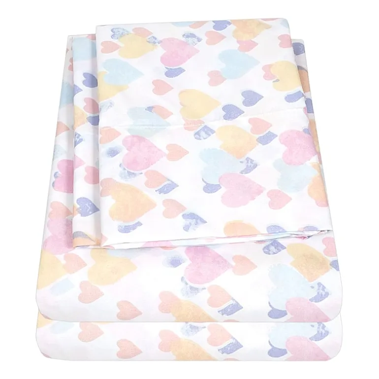 Sweet Home Collection™ Vintage Hearts Wrinkle Resistant Kids Sheet Set