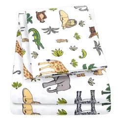 Sweet Home Collection™ Wild Animals Wrinkle Resistant Kids Sheet Set