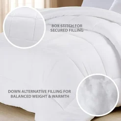 Swift Home All-Season Ultra Soft Home Essential Midweight Reversible Down Alternative Wrinkle Resistant Comforter