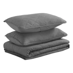 Swift Home Lightweight Oversized Diamond Stitched Coverlet Bedspread Set Wrinkle Resistant Quilt Set