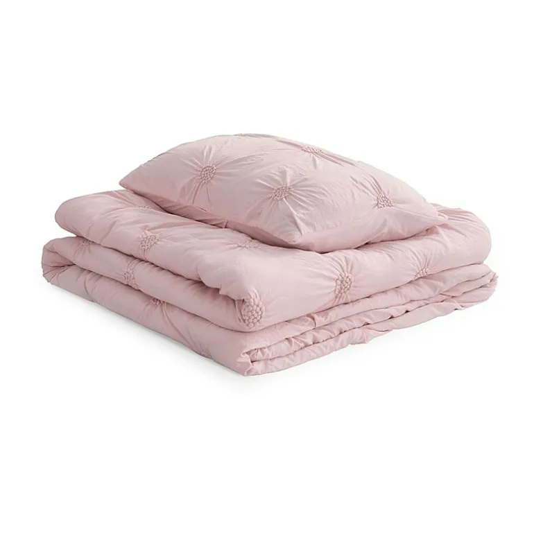 Swift Home Luxurious Ruched 3d Floral Pintuck Sham And Midweight Down Alternative Comforter Set