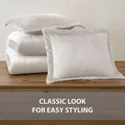Swift Home Reversible Micro-Mink And Sherpa Midweight Down Alternative Comforter Set