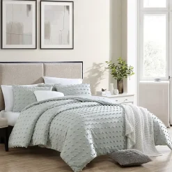 Swift Home Tufted Pom Pom Boho All Season Midweight Down Alternative Comforter Set