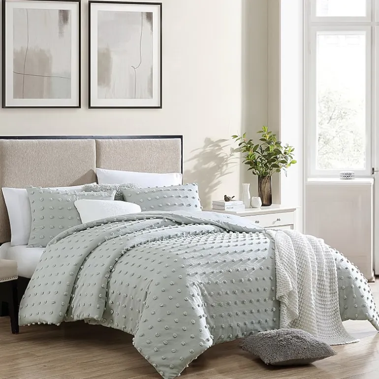 Swift Home Tufted Pom Pom Boho All Season Midweight Down Alternative Comforter Set