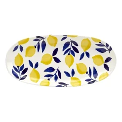 Tabletops Unlimited Lemons Oval Platter