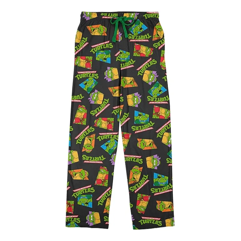Teenage Mutant Ninja Turtles Mens Fleece 1 Pair Pajama Pants