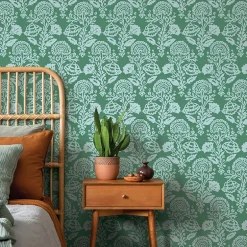 Tempaper Floral Damask Peel & Stick Wallpaper