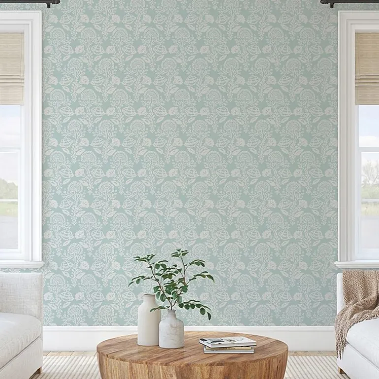 Tempaper Floral Damask Peel & Stick Wallpaper