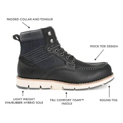 Territory Mens Macktwo Flat Heel Lace-Up Boots