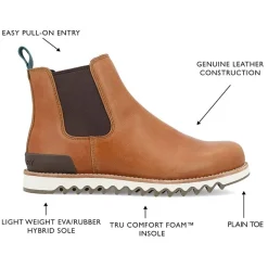 Territory Mens Yellowstone Flat Heel Chelsea Boots