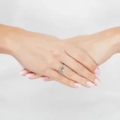 Tesoro™ Cubic Zirconia 14K Two-Tone 15 Quinceanera Ring