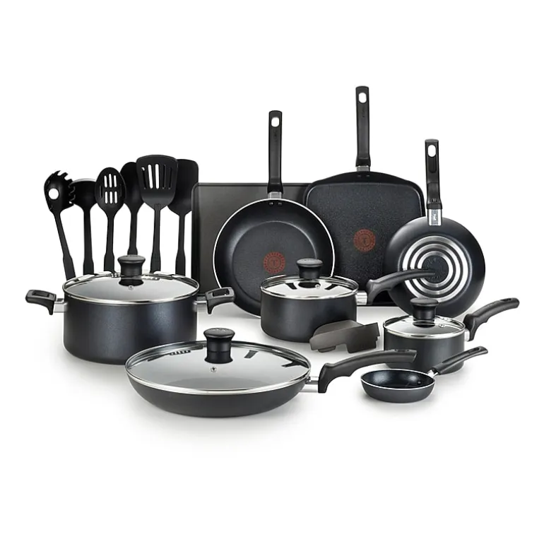 T-Fal Essentials 20-pc. Aluminum Non-Stick Cookware Set