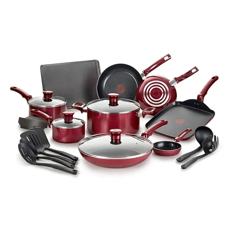 T-Fal Essentials 20-pc. Aluminum Non-Stick Cookware Set