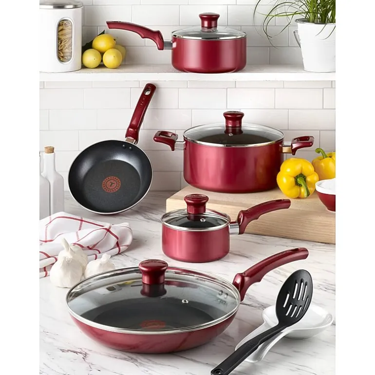 T-Fal Essentials 20-pc. Aluminum Non-Stick Cookware Set