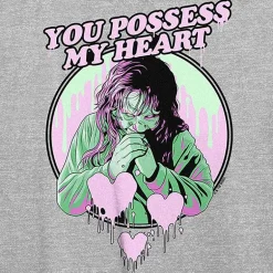 The Exorcist You Possess My Heart Womens Juniors Crew Neck Short Sleeve Regular Fit Graphic T-Shirt