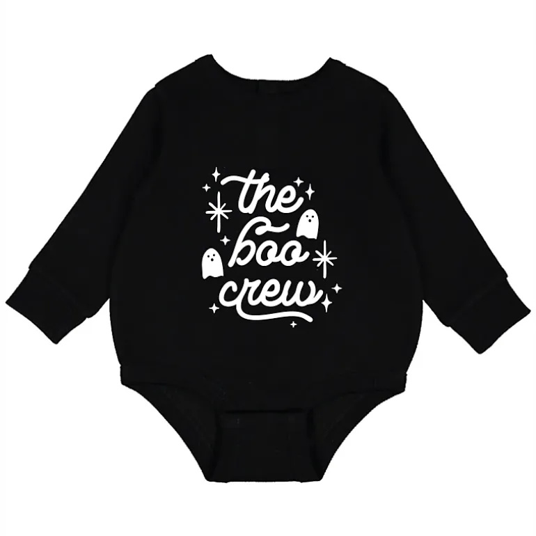 The Juniper Shop - Infant Fleece BodySuit - The Boo Crew Ghosts