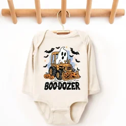 The Juniper Shop - Infant Long Sleeve Bodysuit - Boodozer Pumpkins