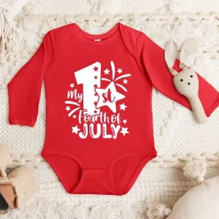 The Juniper Shop - My 1st Fourth Of July - Baby Long Sleeve Bodysuit