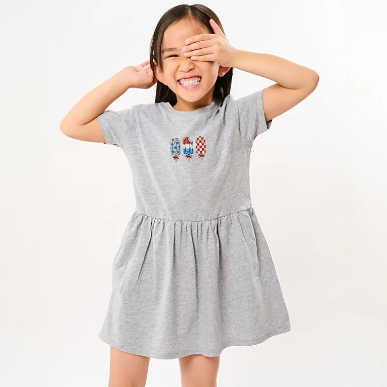 The Juniper Shop - Patriotic Popsicles - Toddler Graphic Dress
