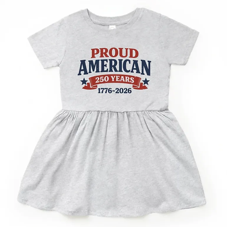 The Juniper Shop - Proud American 250 Years - Toddler Graphic Dress