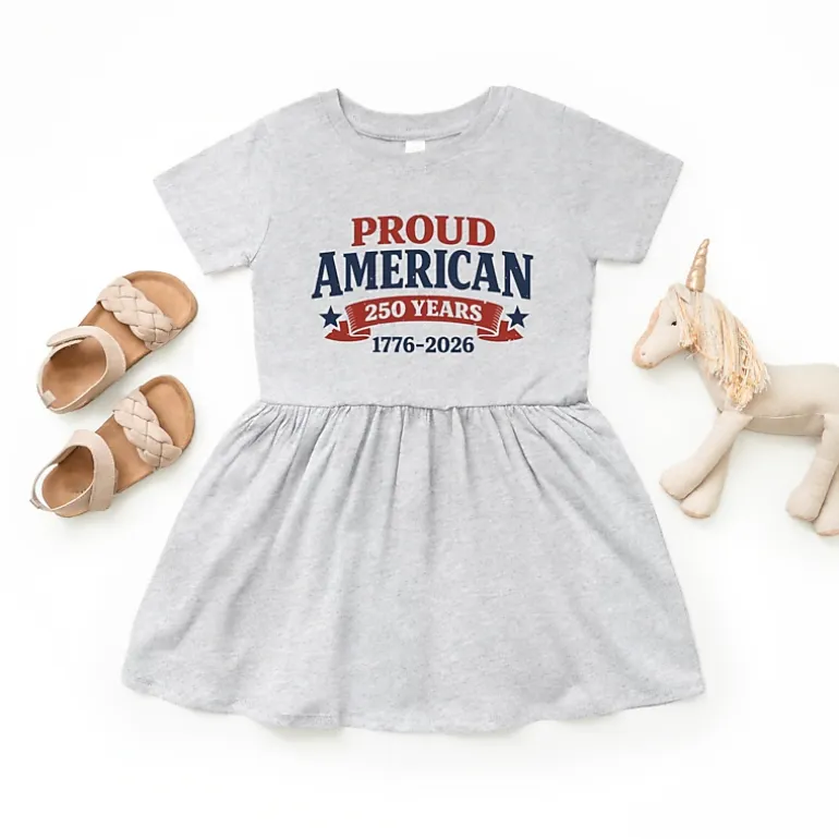 The Juniper Shop - Proud American 250 Years - Toddler Graphic Dress