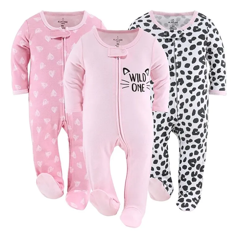 The Peanutshell Baby Girls 3-pc. Sleep and Play