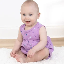 The Peanutshell Baby Girls Sleeveless Star 2-pc. Romper
