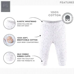 The Peanutshell Baby Girls Tapered Regular Fit Pull-On Pant