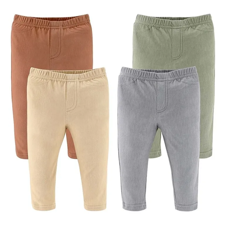 The Peanutshell Baby Unisex Easy-on + Easy-off Mid Rise Straight Regular Fit Pull-On Pant