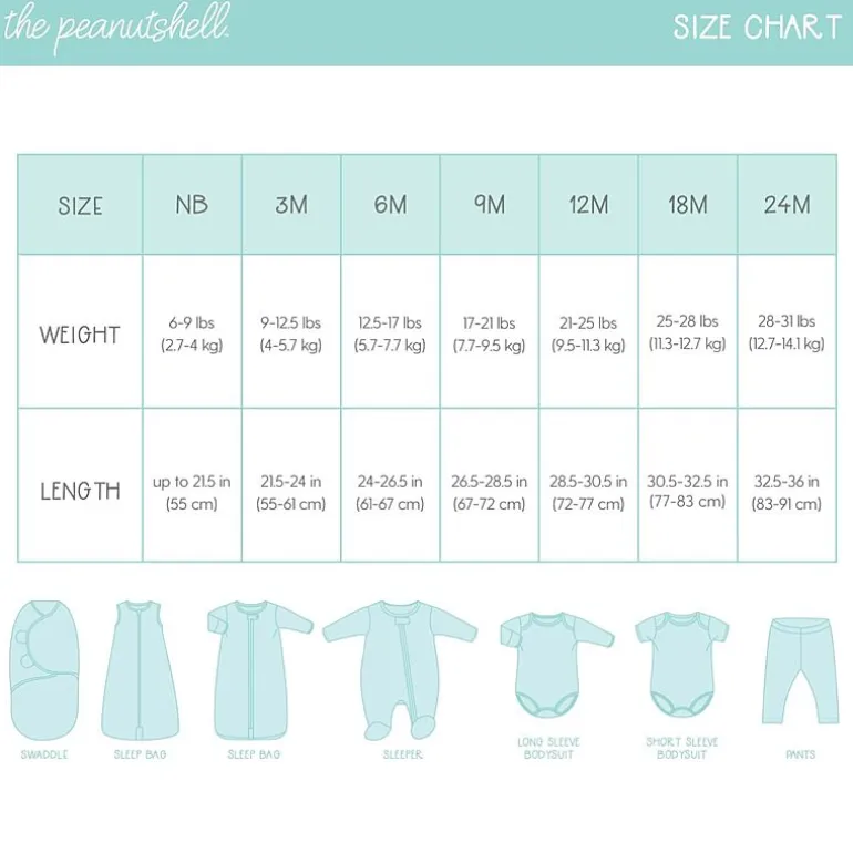 The Peanutshell Baby Unisex Easy-on + Easy-off Mid Rise Straight Regular Fit Pull-On Pant