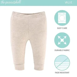 The Peanutshell Baby Unisex Easy-on + Easy-off Mid Rise Straight Regular Fit Pull-On Pant