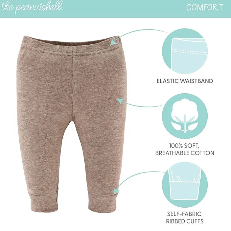 The Peanutshell Baby Unisex Easy-on + Easy-off Mid Rise Straight Regular Fit Pull-On Pant