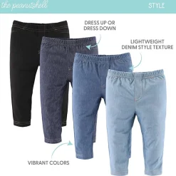 The Peanutshell Baby Unisex Mid Rise Slim Regular Fit Pull-On Pant