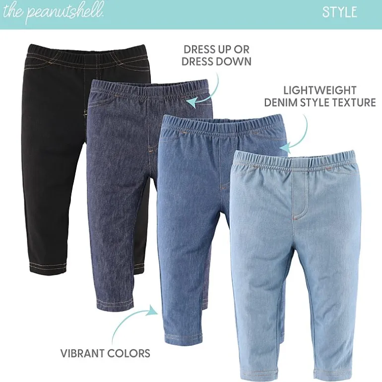 The Peanutshell Baby Unisex Mid Rise Slim Regular Fit Pull-On Pant