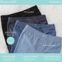 The Peanutshell Baby Unisex Mid Rise Slim Regular Fit Pull-On Pant