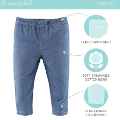 The Peanutshell Baby Unisex Mid Rise Slim Regular Fit Pull-On Pant
