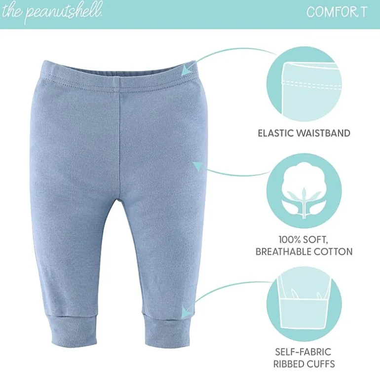 The Peanutshell Blue Camo Baby Boys Mid Rise Tapered Regular Fit Pull-On Pant