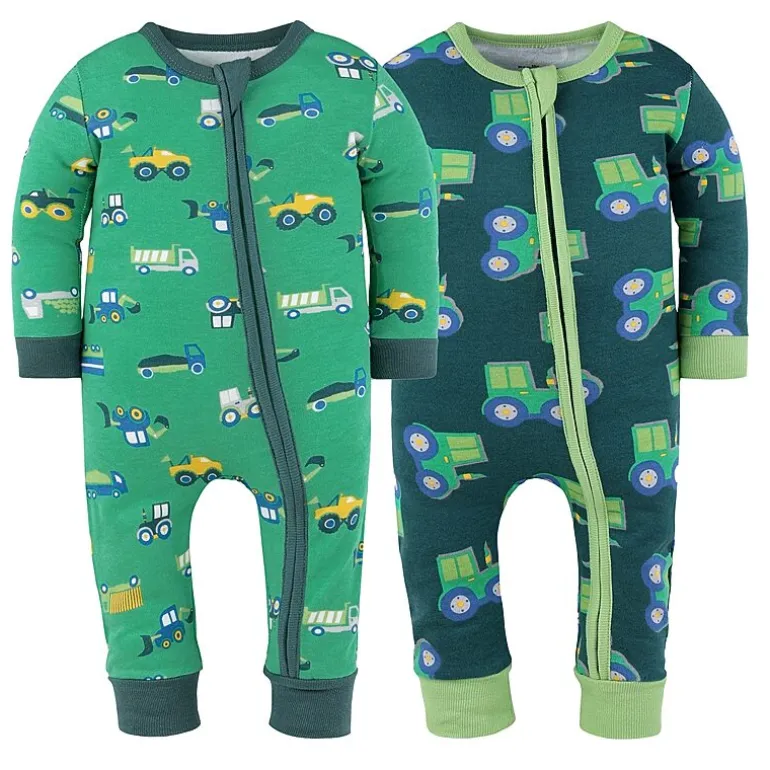 The Peanutshell Boys Scoop Neck Long Sleeve 2-pc. One Piece Pajama