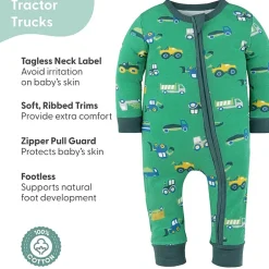 The Peanutshell Boys Scoop Neck Long Sleeve 2-pc. One Piece Pajama