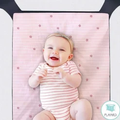 The Peanutshell Daisy 3-pc. Playard Sheet