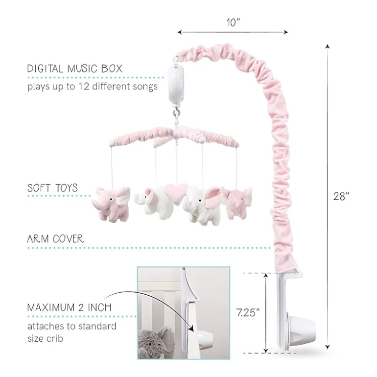 The Peanutshell Elephant Baby Mobile