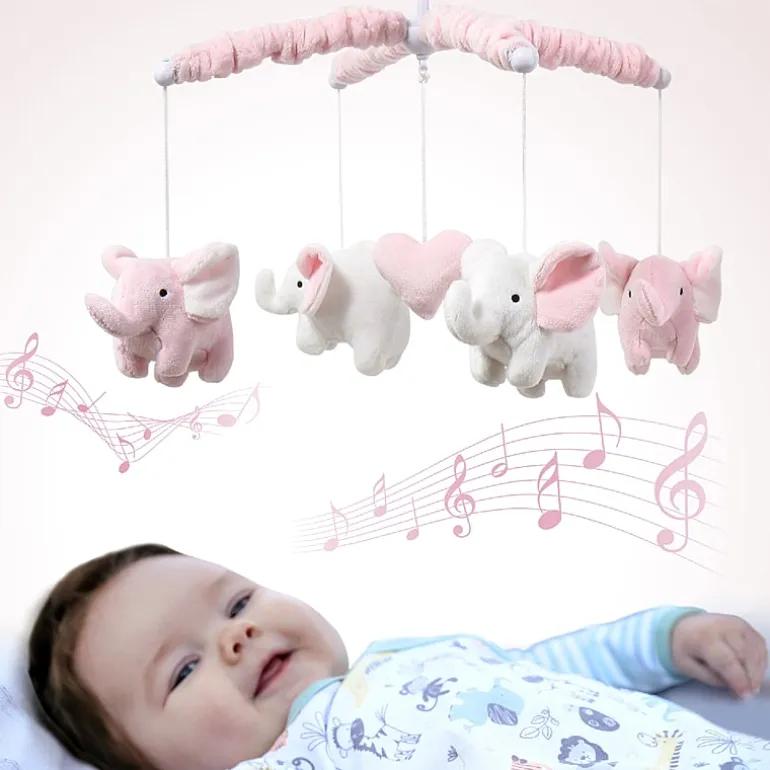The Peanutshell Elephant Baby Mobile