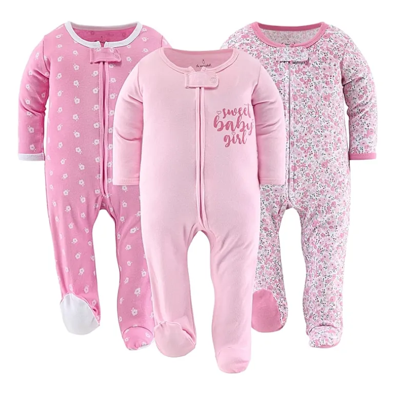 The Peanutshell Floral Love Baby Girls 3-pc. Sleep and Play