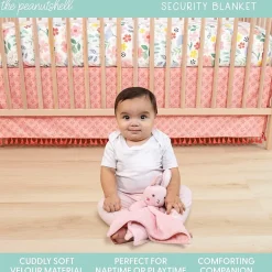 The Peanutshell Floral Play Mat & Security Blanket 4-pc. Crib Bedding Set