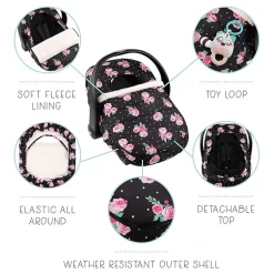 The Peanutshell Floral Rose Car Seat Covers