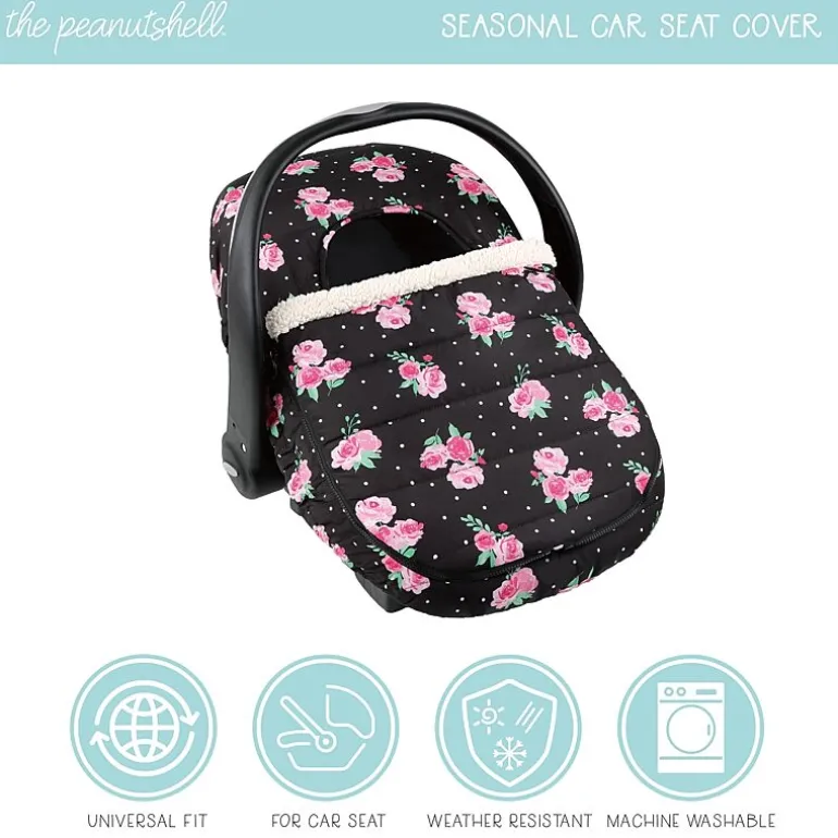 The Peanutshell Floral Rose Car Seat Covers