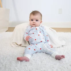 The Peanutshell Girls Scoop Neck Long Sleeve 2-pc. One Piece Pajama